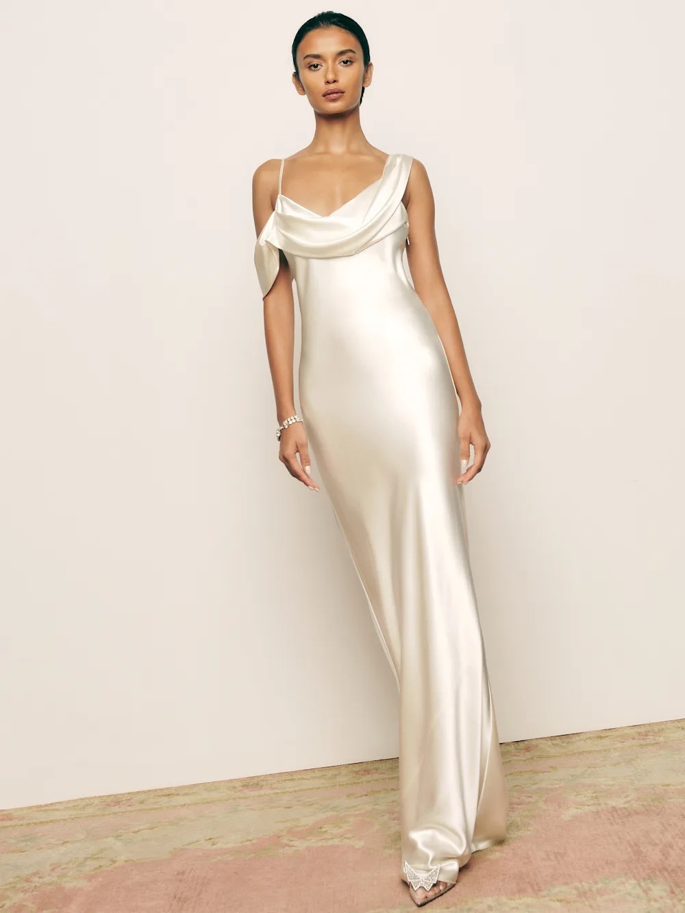 NWT Reformation Ronda Dress in Ivory